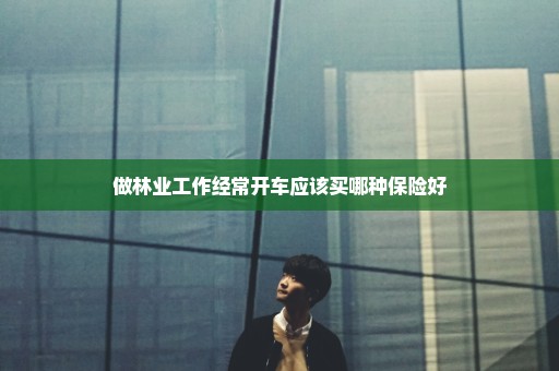 做林业工作经常开车应该买哪种保险好
