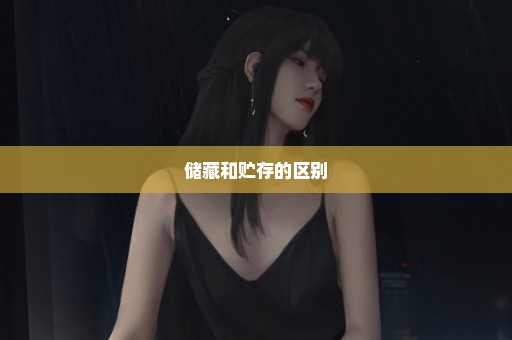 储藏和贮存的区别