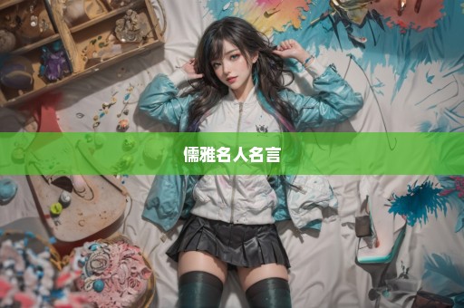 儒雅名人名言