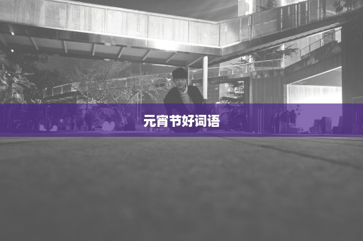 元宵节好词语
