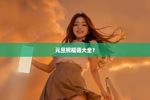 元旦祝福语大全？