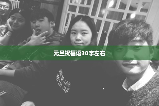 元旦祝福语30字左右