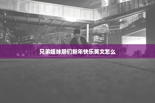 兄弟姐妹朋们新年快乐英文怎么