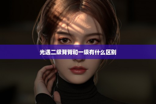 光遇二级背背和一级有什么区别