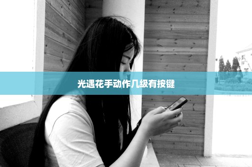 光遇花手动作几级有按键