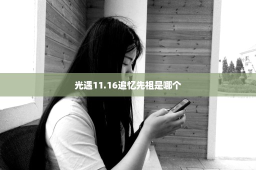 光遇11.16追忆先祖是哪个