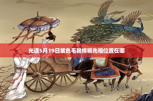 光遇5月19日紫色毛靴棉裤先祖位置在哪