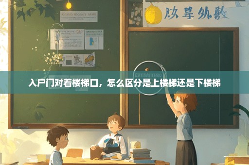 入户门对着楼梯口，怎么区分是上楼梯还是下楼梯