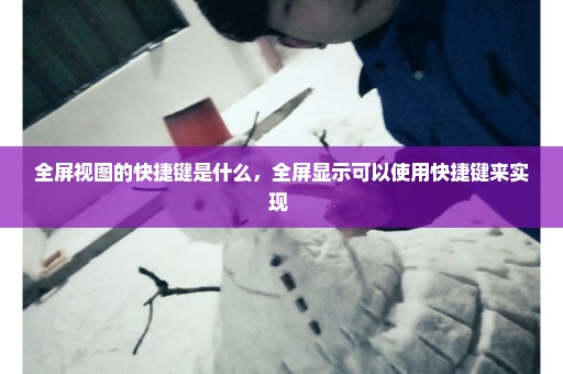 全屏视图的快捷键是什么，全屏显示可以使用快捷键来实现 
