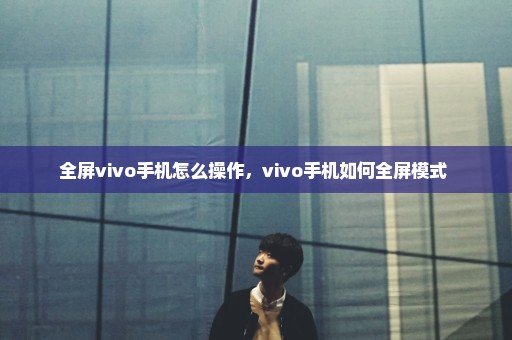 全屏vivo手机怎么操作，vivo手机如何全屏模式 