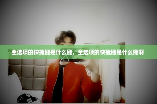 全选项的快捷键是什么键，全选项的快捷键是什么键啊 