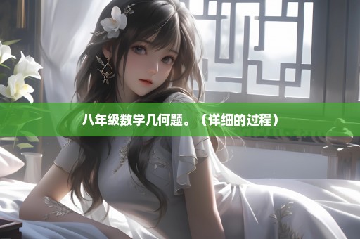 八年级数学几何题。（详细的过程）