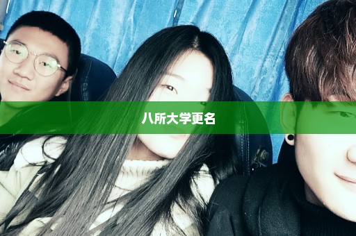 八所大学更名
