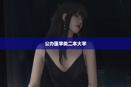 公办医学类二本大学