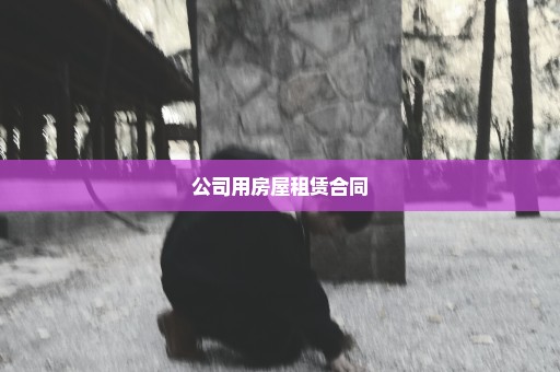 公司用房屋租赁合同