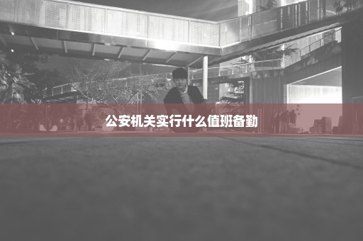 公安机关实行什么值班备勤
