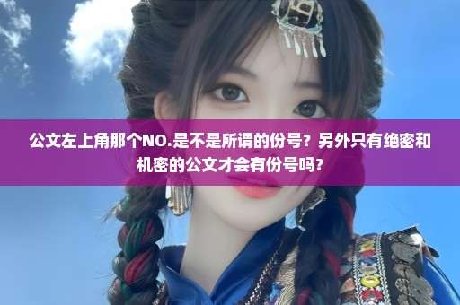 公文左上角那个NO.是不是所谓的份号？另外只有绝密和机密的公文才会有份号吗？