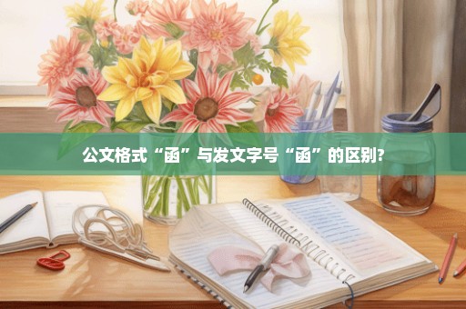 公文格式“函”与发文字号“函”的区别?