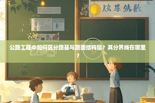 公路工程中如何区分路基与路面结构层？其分界线在哪里？