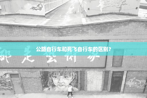 公路自行车和死飞自行车的区别？