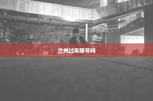 兰州过年限号吗