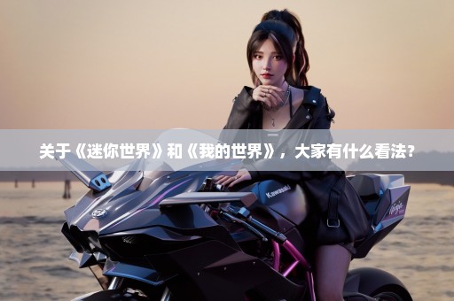关于《迷你世界》和《我的世界》，大家有什么看法？