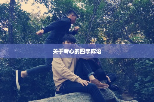 关于专心的四字成语