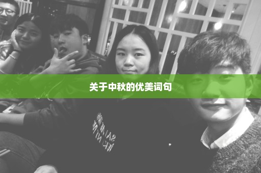 关于中秋的优美词句
