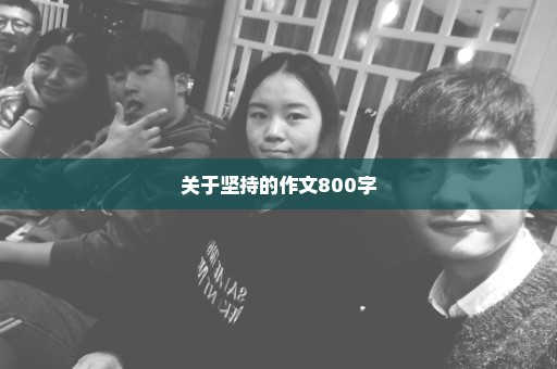 关于坚持的作文800字