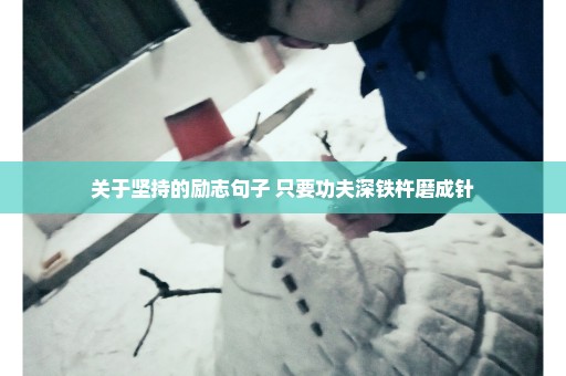 关于坚持的励志句子 只要功夫深铁杵磨成针