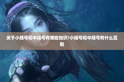 关于小括号和中括号有哪些知识?小括号和中括号有什么区别
