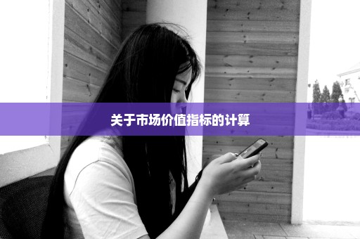 关于市场价值指标的计算