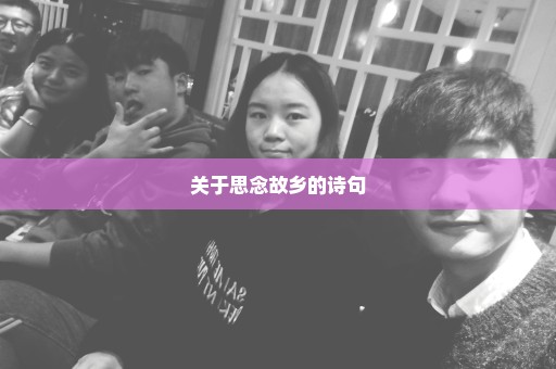 关于思念故乡的诗句