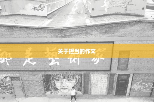 关于担当的作文