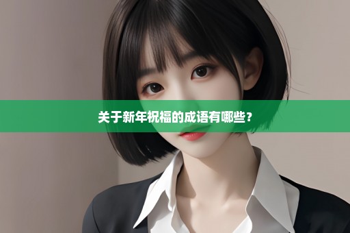 关于新年祝福的成语有哪些？