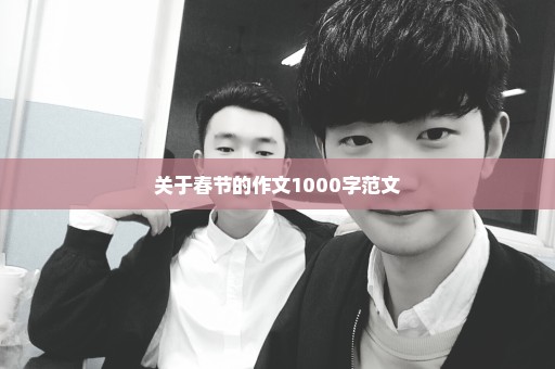 关于春节的作文1000字范文