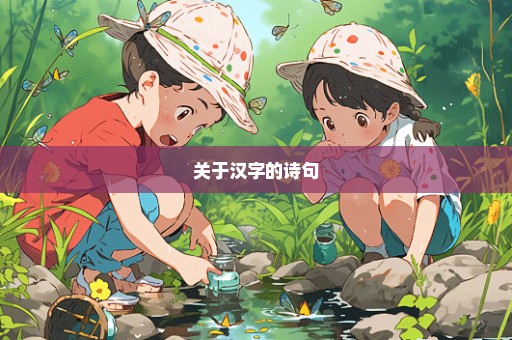 关于汉字的诗句