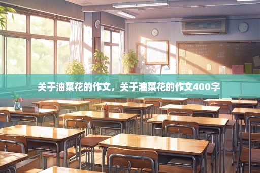 关于油菜花的作文，关于油菜花的作文400字 