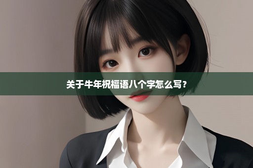 关于牛年祝福语八个字怎么写？