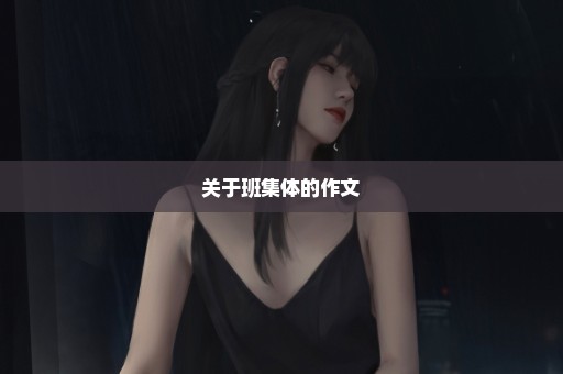 关于班集体的作文
