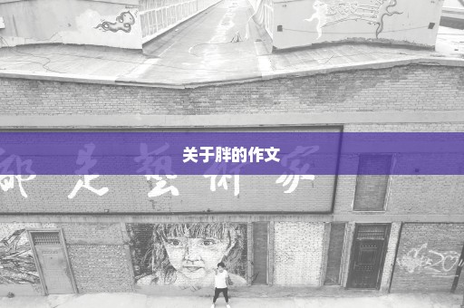 关于胖的作文
