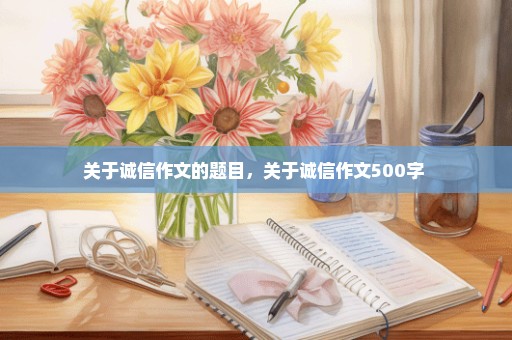 关于诚信作文的题目，关于诚信作文500字 