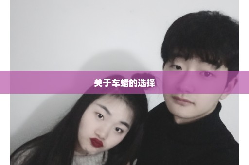 关于车蜡的选择