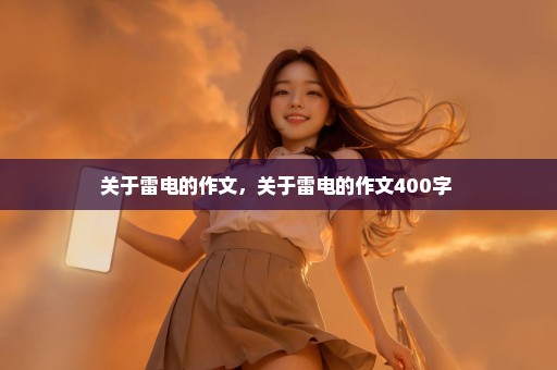 关于雷电的作文，关于雷电的作文400字 