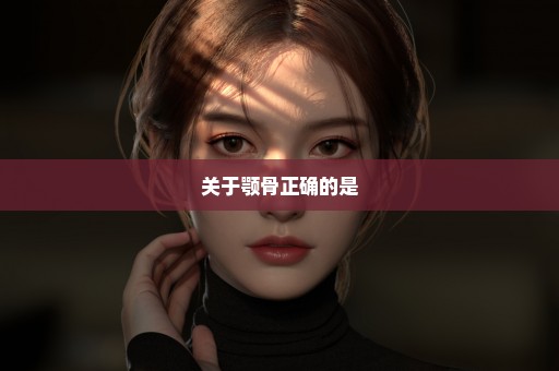 关于颚骨正确的是