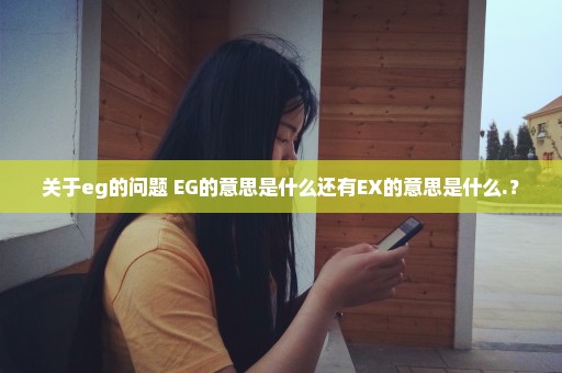 关于eg的问题 EG的意思是什么还有EX的意思是什么.？