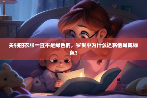 关羽的衣服一直不是绿色的，罗贯中为什么还将他写成绿色？