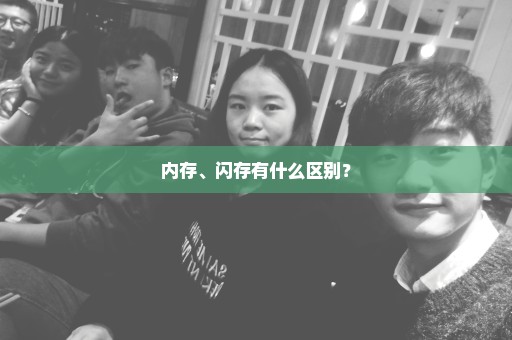 内存、闪存有什么区别？