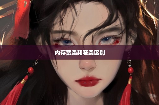 内存宽条和窄条区别