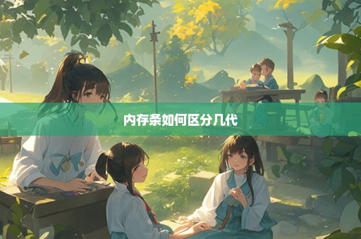 内存条如何区分几代